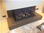 Caesarstone Wild Rice Quartz fireplace, Liverpool Gallery Thumbnail