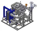 Plate heat exchanger SKid Package 3D design Gallery Thumbnail