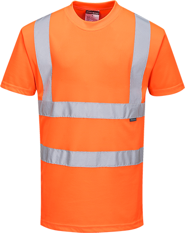 Hi Vis Orange T Shirt Class 2. Portwest RT23 Gallery Image